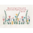 Sampler Be Strong Cross stitch kit